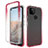 Ultra-thin Transparent Gel Gradient Soft Matte Finish Front and Back Case 360 Degrees Cover for Google Pixel 5a 5G Red