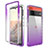 Ultra-thin Transparent Gel Gradient Soft Matte Finish Front and Back Case 360 Degrees Cover for Google Pixel 6 Pro 5G Purple