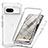 Ultra-thin Transparent Gel Gradient Soft Matte Finish Front and Back Case 360 Degrees Cover for Google Pixel 7a 5G Clear