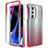Ultra-thin Transparent Gel Gradient Soft Matte Finish Front and Back Case 360 Degrees Cover for Motorola Moto Edge 30 Pro 5G Red