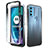 Ultra-thin Transparent Gel Gradient Soft Matte Finish Front and Back Case 360 Degrees Cover for Motorola Moto G71 5G