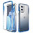 Ultra-thin Transparent Gel Gradient Soft Matte Finish Front and Back Case 360 Degrees Cover for OnePlus 9 Pro 5G Blue