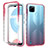 Ultra-thin Transparent Gel Gradient Soft Matte Finish Front and Back Case 360 Degrees Cover for Realme C21Y