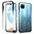 Ultra-thin Transparent Gel Gradient Soft Matte Finish Front and Back Case 360 Degrees Cover for Realme C21Y