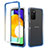 Ultra-thin Transparent Gel Gradient Soft Matte Finish Front and Back Case 360 Degrees Cover for Samsung Galaxy A02s Blue