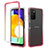 Ultra-thin Transparent Gel Gradient Soft Matte Finish Front and Back Case 360 Degrees Cover for Samsung Galaxy A02s Red