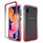 Ultra-thin Transparent Gel Gradient Soft Matte Finish Front and Back Case 360 Degrees Cover for Samsung Galaxy A10e Red