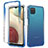 Ultra-thin Transparent Gel Gradient Soft Matte Finish Front and Back Case 360 Degrees Cover for Samsung Galaxy A12 Nacho Blue