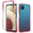 Ultra-thin Transparent Gel Gradient Soft Matte Finish Front and Back Case 360 Degrees Cover for Samsung Galaxy A12 Nacho Red