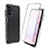 Ultra-thin Transparent Gel Gradient Soft Matte Finish Front and Back Case 360 Degrees Cover for Samsung Galaxy A13 4G Clear