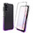 Ultra-thin Transparent Gel Gradient Soft Matte Finish Front and Back Case 360 Degrees Cover for Samsung Galaxy A13 4G Purple