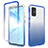 Ultra-thin Transparent Gel Gradient Soft Matte Finish Front and Back Case 360 Degrees Cover for Samsung Galaxy S20 Plus Blue