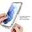 Ultra-thin Transparent Gel Gradient Soft Matte Finish Front and Back Case 360 Degrees Cover for Samsung Galaxy S21 FE 5G