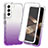 Ultra-thin Transparent Gel Gradient Soft Matte Finish Front and Back Case 360 Degrees Cover for Samsung Galaxy S24 Plus 5G Purple