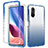 Ultra-thin Transparent Gel Gradient Soft Matte Finish Front and Back Case 360 Degrees Cover for Xiaomi Poco F3 5G Blue