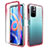 Ultra-thin Transparent Gel Gradient Soft Matte Finish Front and Back Case 360 Degrees Cover for Xiaomi Poco M4 Pro 5G Red