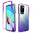 Ultra-thin Transparent Gel Gradient Soft Matte Finish Front and Back Case 360 Degrees Cover for Xiaomi Redmi 10 (2022) Purple