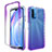 Ultra-thin Transparent Gel Gradient Soft Matte Finish Front and Back Case 360 Degrees Cover for Xiaomi Redmi 9 Power Purple