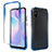 Ultra-thin Transparent Gel Gradient Soft Matte Finish Front and Back Case 360 Degrees Cover for Xiaomi Redmi 9AT Blue