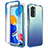 Ultra-thin Transparent Gel Gradient Soft Matte Finish Front and Back Case 360 Degrees Cover for Xiaomi Redmi Note 11 Pro 5G Blue
