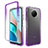 Ultra-thin Transparent Gel Gradient Soft Matte Finish Front and Back Case 360 Degrees Cover for Xiaomi Redmi Note 9 5G Purple