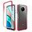 Ultra-thin Transparent Gel Gradient Soft Matte Finish Front and Back Case 360 Degrees Cover for Xiaomi Redmi Note 9 5G Red