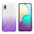 Ultra-thin Transparent Gel Gradient Soft Matte Finish Front and Back Case 360 Degrees Cover JX1 for Samsung Galaxy A02