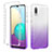 Ultra-thin Transparent Gel Gradient Soft Matte Finish Front and Back Case 360 Degrees Cover JX1 for Samsung Galaxy A02 Purple