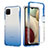 Ultra-thin Transparent Gel Gradient Soft Matte Finish Front and Back Case 360 Degrees Cover JX1 for Samsung Galaxy M12