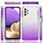 Ultra-thin Transparent Gel Gradient Soft Matte Finish Front and Back Case 360 Degrees Cover JX1 for Samsung Galaxy M32 5G