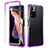 Ultra-thin Transparent Gel Gradient Soft Matte Finish Front and Back Case 360 Degrees Cover JX1 for Xiaomi Poco X4 NFC Purple