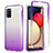 Ultra-thin Transparent Gel Gradient Soft Matte Finish Front and Back Case 360 Degrees Cover JX4 for Samsung Galaxy A03s