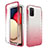 Ultra-thin Transparent Gel Gradient Soft Matte Finish Front and Back Case 360 Degrees Cover JX4 for Samsung Galaxy A03s Hot Pink