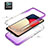 Ultra-thin Transparent Gel Gradient Soft Matte Finish Front and Back Case 360 Degrees Cover JX4 for Samsung Galaxy M02s