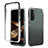 Ultra-thin Transparent Gel Gradient Soft Matte Finish Front and Back Case 360 Degrees Cover M01 for Samsung Galaxy S24 5G Black