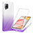 Ultra-thin Transparent Gel Gradient Soft Matte Finish Front and Back Case 360 Degrees Cover YB1 for Samsung Galaxy A42 5G