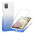 Ultra-thin Transparent Gel Gradient Soft Matte Finish Front and Back Case 360 Degrees Cover YB1 for Samsung Galaxy F12