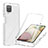 Ultra-thin Transparent Gel Gradient Soft Matte Finish Front and Back Case 360 Degrees Cover YB1 for Samsung Galaxy M12