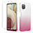 Ultra-thin Transparent Gel Gradient Soft Matte Finish Front and Back Case 360 Degrees Cover YB2 for Samsung Galaxy M12 Pink