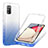 Ultra-thin Transparent Gel Gradient Soft Matte Finish Front and Back Case 360 Degrees Cover ZJ1 for Samsung Galaxy A03s