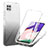 Ultra-thin Transparent Gel Gradient Soft Matte Finish Front and Back Case 360 Degrees Cover ZJ1 for Samsung Galaxy A22 5G