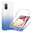 Ultra-thin Transparent Gel Gradient Soft Matte Finish Front and Back Case 360 Degrees Cover ZJ1 for Samsung Galaxy M02s