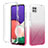 Ultra-thin Transparent Gel Gradient Soft Matte Finish Front and Back Case 360 Degrees Cover ZJ2 for Samsung Galaxy A22s 5G Pink