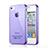 Ultra-thin Transparent Gel Soft Case for Apple iPhone 4S Purple