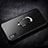 Ultra-thin Transparent Gel Soft Case with Finger Ring Stand R01 for Apple iPhone X Black