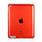 Ultra-thin Transparent Gel Soft Cover for Apple iPad 2 Red