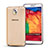 Ultra-thin Transparent Gel Soft Cover for Samsung Galaxy Note 3 N9000 Gold