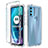 Ultra-thin Transparent Gel Soft Matte Finish Front and Back Case 360 Degrees Cover for Motorola Moto G71 5G Clear