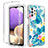 Ultra-thin Transparent Gel Soft Matte Finish Front and Back Case 360 Degrees Cover for Samsung Galaxy A32 4G Sky Blue
