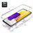 Ultra-thin Transparent Gel Soft Matte Finish Front and Back Case 360 Degrees Cover for Samsung Galaxy A72 5G